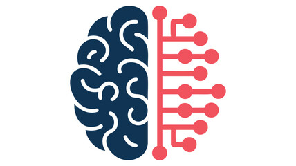 Artificial intelligence brain icon