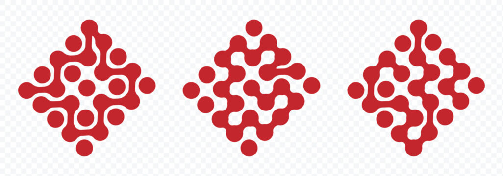 Abstract Metaball Shape Icons Set. Organic Fluid Blob Forms for Modern Design. eps 10