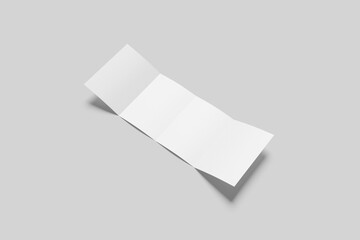 Blank Four Brochure Mockup