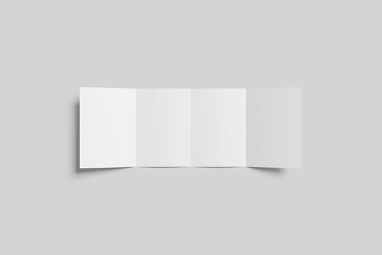 Blank Four Brochure Mockup
