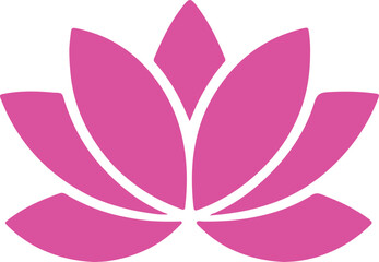 lotus flower silhouette on black background