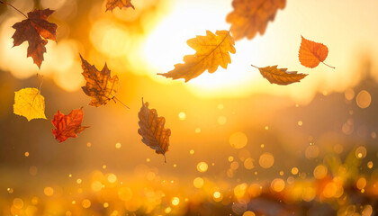 Autumn Leaves Falling