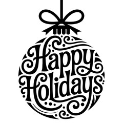 Happy Holidays Vector