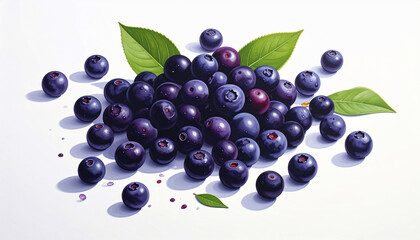 Fresh Blueberries Still Life