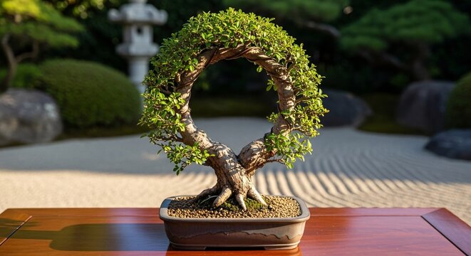 bonsai tree in vase
