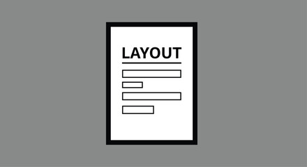 Clean layout design template with text blocks and bold headers for professional presentation, ready for your creative project