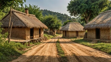 indian village hut house