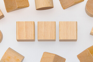 ウッドブロック文字入力素材　3文字