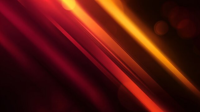 Dynamic Flow of Warm Colors Creating an Intense Visual Experience with Red, Orange, and Yellow Light Patterns