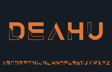 Modern Alphabet Letter Logo Design, Creative Font, for sport, fashion, movie, vector illustration, 