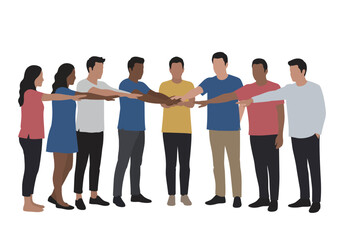 Obraz premium Diverse Teamwork United for Success