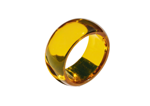 Gold ring, smooth, glossy surface