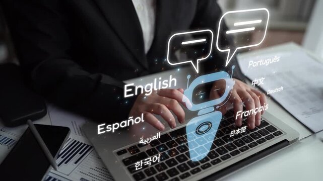 Global communication with multiple languages, digital translation tools, multilingual technology, cross-cultural communication, and virtual language learning environments. Muxer