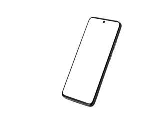 Sleek modern smartphone displayed against a deep black background