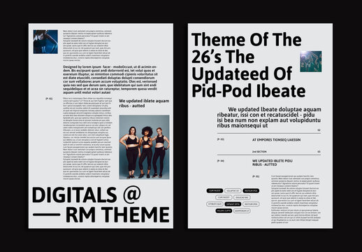 Digital Theme Design Template