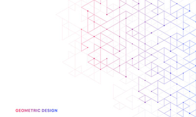 Obraz premium Abstract vector background with a geometric pattern of triangle shapes