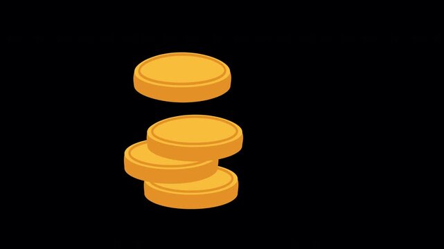 coins money dollars cash animation dollar, coin