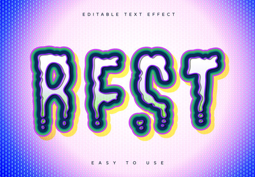 Liquid Melting Dripping Text Effect
