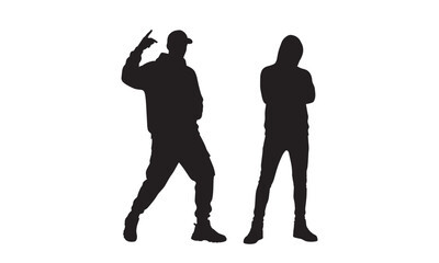 Group of Fashion Youth Street Style Silhouette