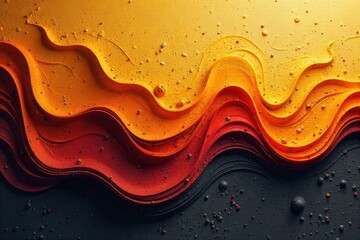 Stylized Brown Hair Pigment Art Installation An abstract art installation featuring swirls and layers of pigmented material on a textured background. The colors are rich, flowing shades of brown, from