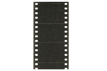 Obraz premium Vintage film strip overlay with blank frames, retro cinema aesthetics and old movie scratches, transparent background