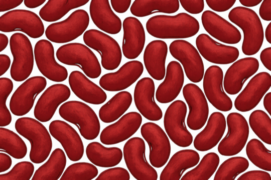 Red kidney beans pattern background. Food ingredient concept for cooking, healthy eating, and nutrition - Powered by Adobe