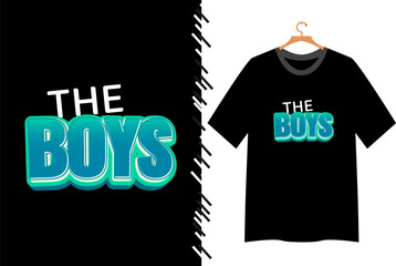 Cool retro the boys graphic t shirt design