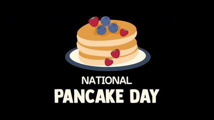 National Pancake Day with delicious pancakes