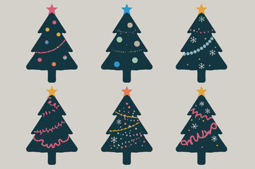 Modern Green Christmas Tree Designs Collection