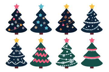 Modern Green Christmas Tree Designs Collection