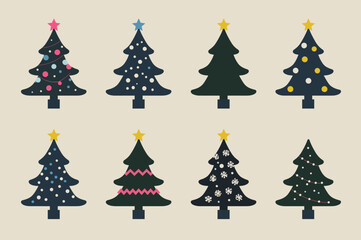 Modern Green Christmas Tree Designs Collection