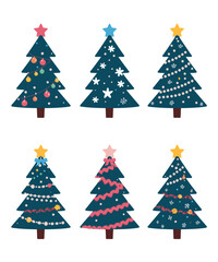 Modern Green Christmas Tree Designs Collection