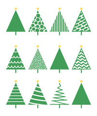 Modern Green Christmas Tree Designs Collection