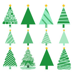 Modern Green Christmas Tree Designs Collection