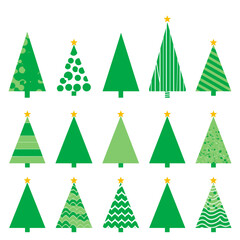 Modern Green Christmas Tree Designs Collection