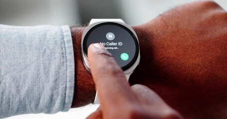 Tech-Savvy Man Rejecting IRS Scam Call