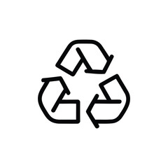 Recycle symbol for environment protection concept