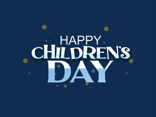 Children's day vector art illustration 