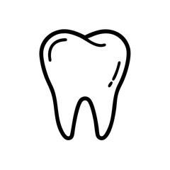 Tooth Icon Outline Vector Illustration