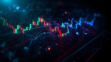 Dynamic Stock Market Data Visualization with Candlestick Charts and Global Network Connectivity