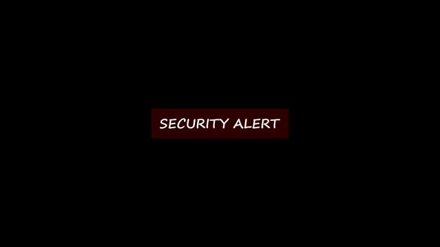 Connectivity Security Alert Icon with Red Digital Disconnection Signal and Pixel Interference on Black Background.