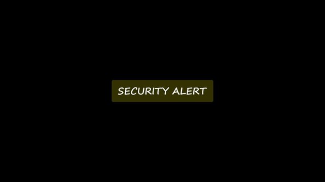 Connectivity Security Alert Icon with Red Digital Disconnection Signal and Pixel Interference on Black Background.
