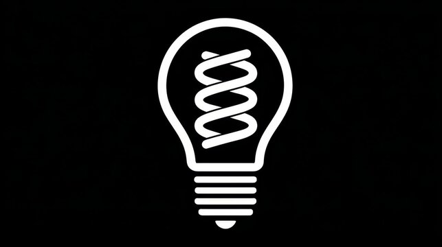 DNA Helix Idea Light Bulb