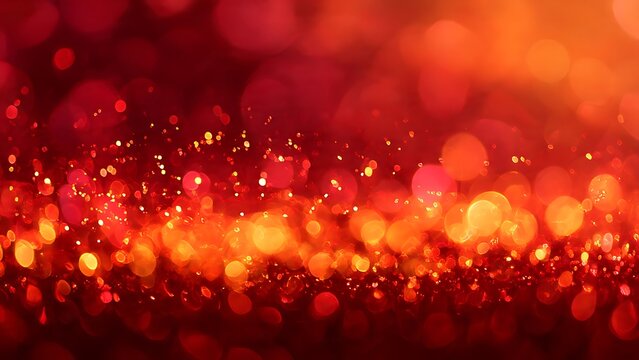 red abstract background with bubbles - Powered by Adobe