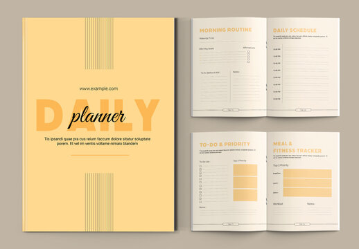 Daily Planner Template Layout