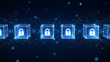 An Abstract 3D Visualization of Blockchain Technology