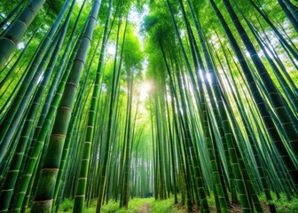 Fototapeta premium Bamboo forest undergrowth