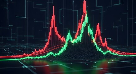 An Abstract 3D Visualization of a Volatile Stock Market