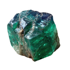 Square emerald, facets and color shifting