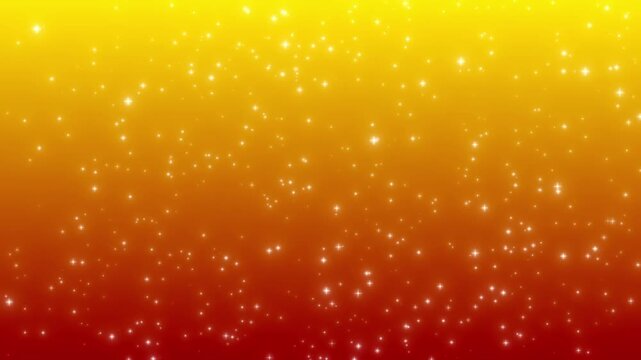 Sparkling glowing stars isolated on green background. 4K Keylight Animation.